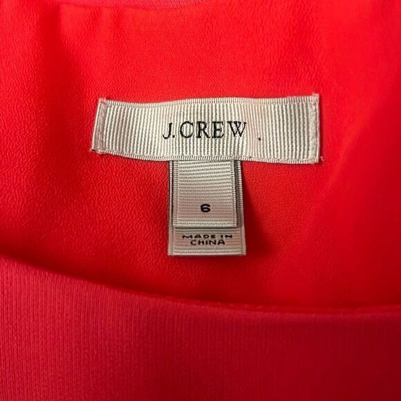 J Crew Women's Coral Pink Sleeveless Side Zip Sheath Dress - Picture 10 of 12